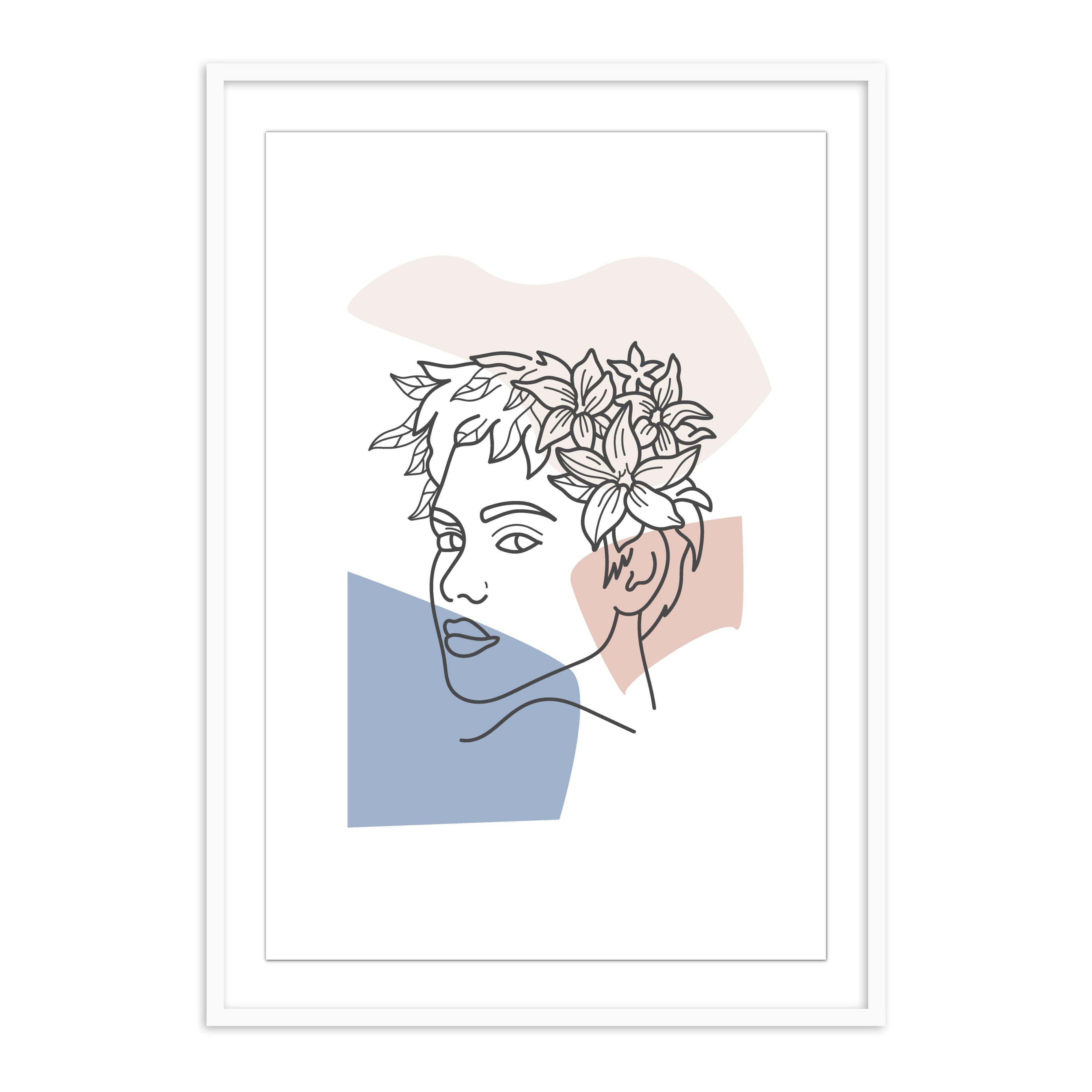 Buy Frames - Wall Art Framed Painting For Living Room Bedroom and Home Decor-Plant Head 3 by The Atrang on IKIRU online store