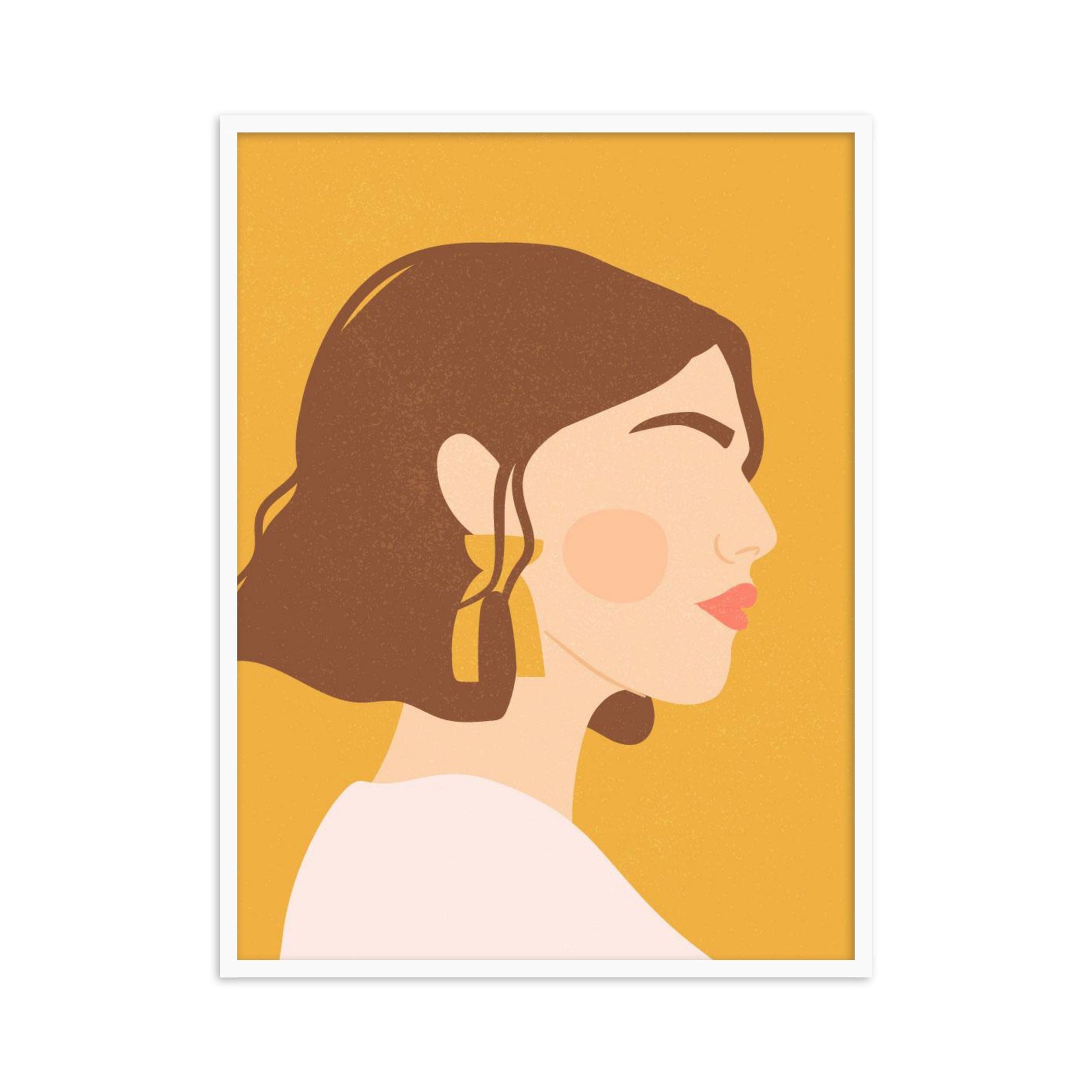 Buy Frames - Women Abstract Wall Art Painting Frame For Living Room Bedroom and Home Decor-Side Glance by The Atrang on IKIRU online store