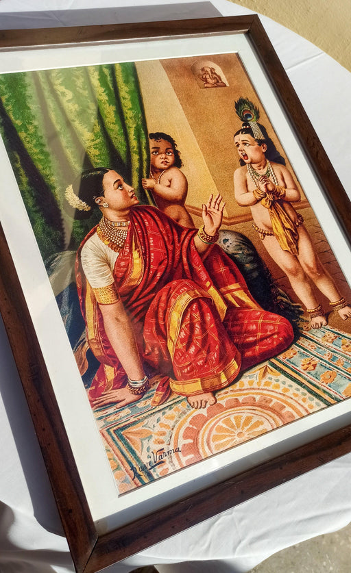 Buy Frames - Yasoda glimpses the whole universe inside Krishna's mouth by Raja Ravi Varma by The Atrang on IKIRU online store