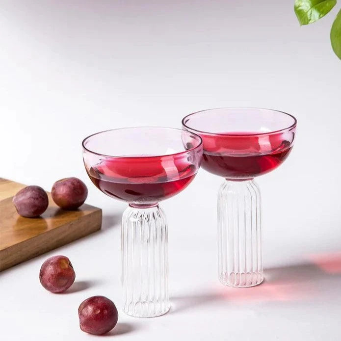 Buy Glasses & jug - Asa Stem Glass Bowls | Luxurious Dessert Serving Bowl Set Of 2 For Serveware & Gifting by The Table Fable on IKIRU online store