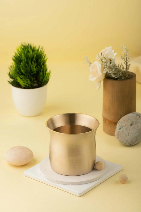 Buy Glasses & jug - Bronze Utensils | Kansa Glass 200 ml - Kansa Vessels | Bronze Glass by Kansawala on IKIRU online store