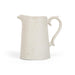 Buy Glasses & jug - Ceramic Water Jug- Beaker Shaped Ribbed Cream Color by Home4U on IKIRU online store