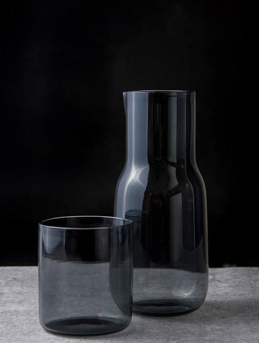 Buy Glasses & jug - Eva Carafe - Smoke | Fancy Jug with Glass by The Table Fable on IKIRU online store