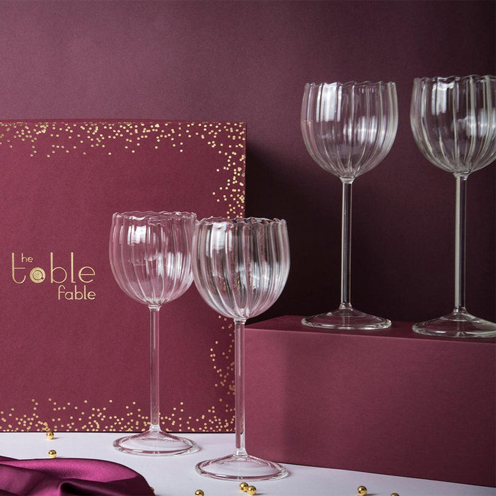 Wine & Chocolate Designer Gift Set with Wine Glasses | Swerseys Chocolate