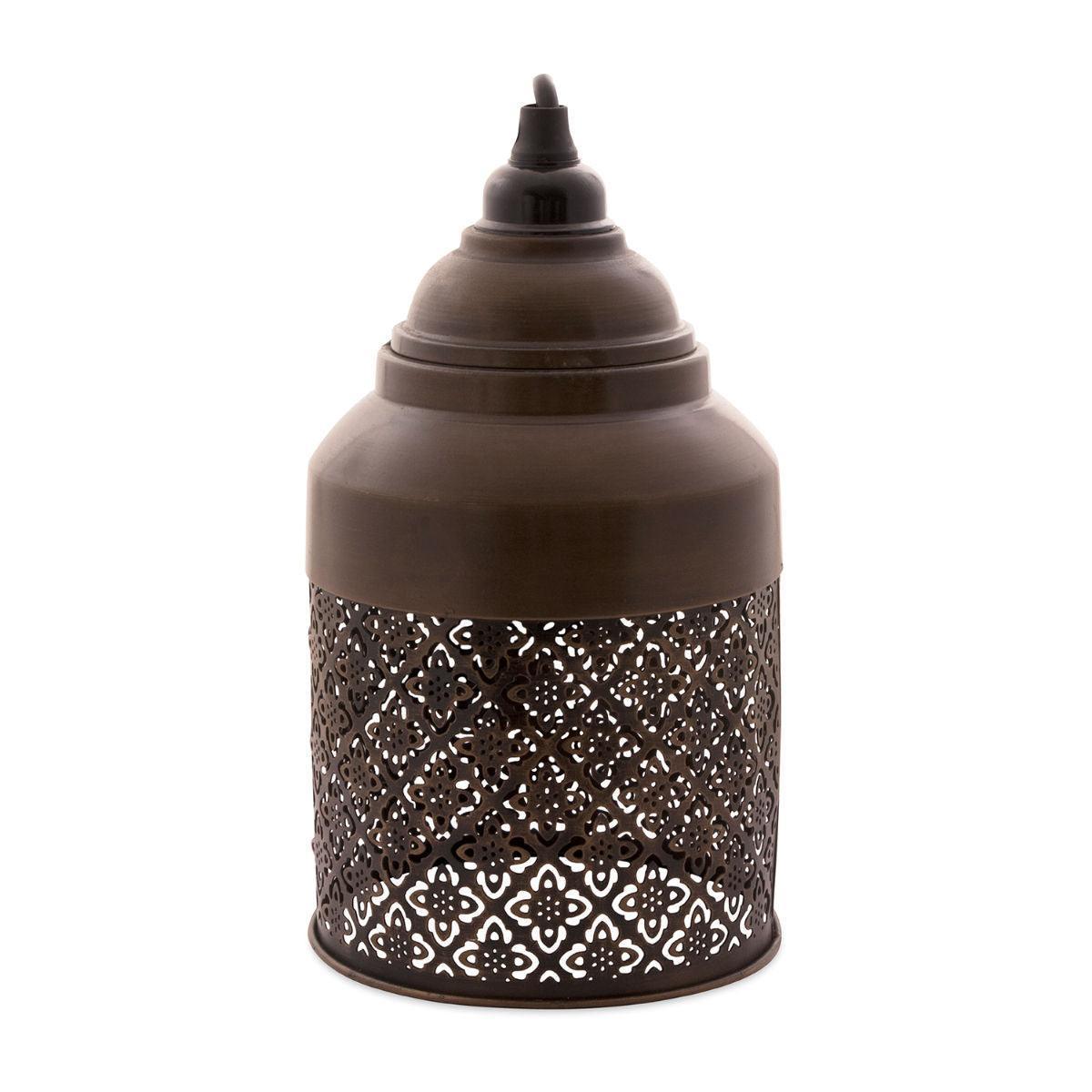 Buy Hanging Lights - Ajrakh Antique Hanging Light | Metallic Pendant Lamp For Bedroom & Living Room by Courtyard on IKIRU online store