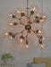 Buy Hanging Lights - Antique Brass Finish 18 Light Wall Hanging Molecular Chandelier For Living Room by Fos Lighting on IKIRU online store