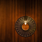 Buy Hanging Lights - Ashoka Antique Golden Hanging Light | Unique Round Pendant Light For Decor by Courtyard on IKIRU online store