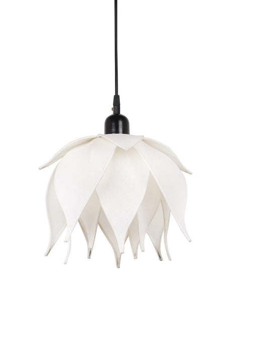 Buy Hanging Lights - Auspicious Ivory Lotus Pendant Light | Decorative Wall Hanging Light by Fos Lighting on IKIRU online store