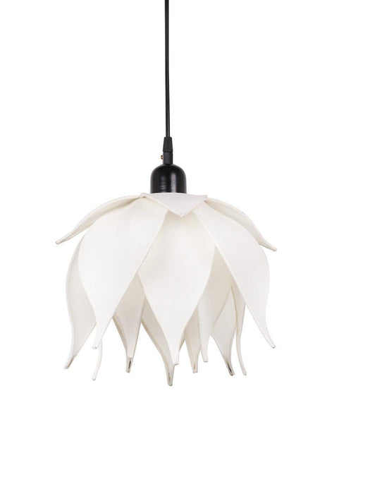 Buy Hanging Lights - Auspicious Ivory Lotus Pendant Wall Hanging Light Lamp For Indoor & Outdoor Decor by Fos Lighting on IKIRU online store
