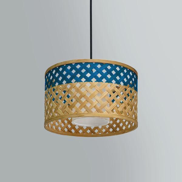 Buy Hanging Lights - Bamboo & Fabric Mushroom Pendant Lamp | Hanging Light With Bulb For Home Decor & Outdoor by Mianzi on IKIRU online store