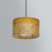 Buy Hanging Lights - Bamboo & Fabric Mushroom Pendant Lamp | Hanging Light With Bulb For Home Decor by Mianzi on IKIRU online store