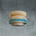 Buy Hanging Lights - Bamboo & Linen Fabric Lotus Hanging Pendant Lamp | Ceiling Light For Living Room by Mianzi on IKIRU online store