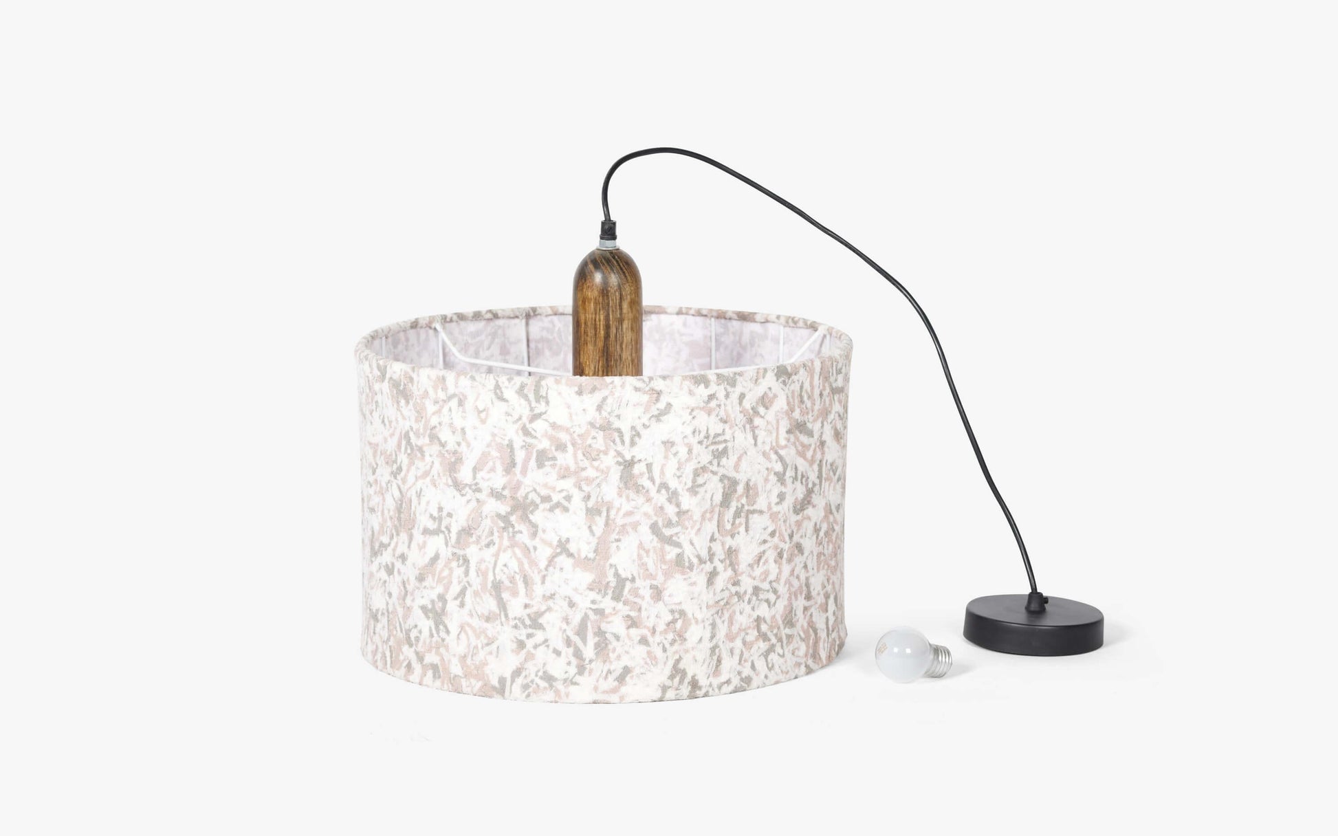 Buy Hanging Lights - Beautiful Decorative Hanging Lamp | Beige Finish Drum Ceiling Light For Home by Orange Tree on IKIRU online store