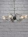 Buy Hanging Lights - Black and Nickel 10 Light Chandelier | Decorative Light For Living Room Bedroom & Home by Fos Lighting on IKIRU online store