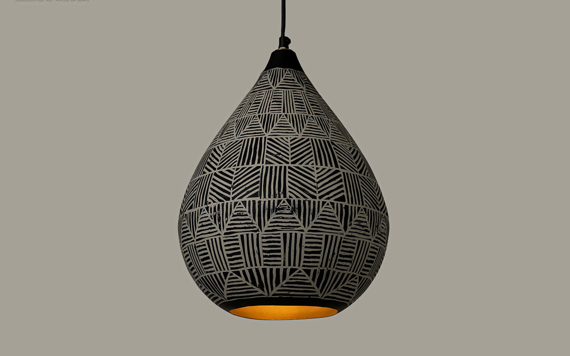 Buy Hanging Lights - Black & White Hanging Lamp | Pendant Light For Home And Office Decor by Orange Tree on IKIRU online store