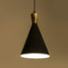 Buy Hanging Lights - Black Metal & Wood Conical Hanging Lamp | Pendant Light For Home Decor by Orange Tree on IKIRU online store