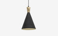 Buy Hanging Lights - Black Metal & Wood Conical Hanging Lamp | Pendant Light For Home Decor by Orange Tree on IKIRU online store