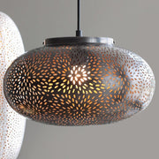 Buy Hanging Lights - Black Outside Hanging Lamp | Pot shape Gold Finish Ceiling Light For Decor & Outdoor Hanging Decor by Orange Tree on IKIRU online store