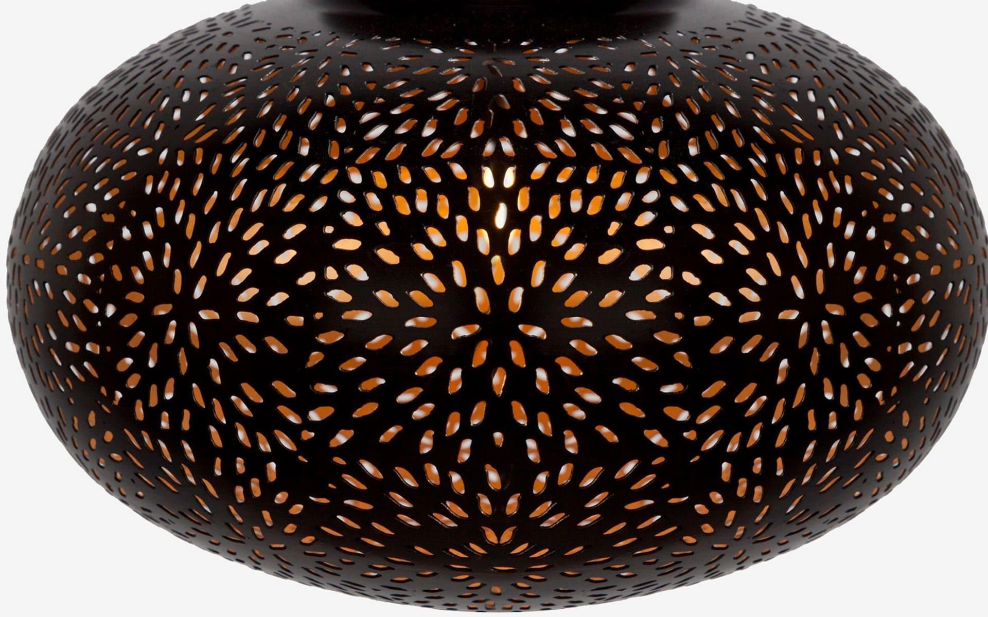 Buy Hanging Lights - Black Outside Hanging Lamp | Pot shape Gold Finish Ceiling Light For Decor & Outdoor Hanging Decor by Orange Tree on IKIRU online store