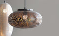 Buy Hanging Lights - Black Outside Hanging Lamp | Pot shape Gold Finish Ceiling Light For Decor by Orange Tree on IKIRU online store