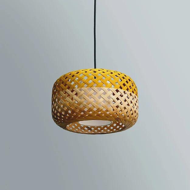 Buy Hanging Lights - Decorative Bamboo Hanging Light | Pendant Lamp For Living Room & Home by Mianzi on IKIRU online store