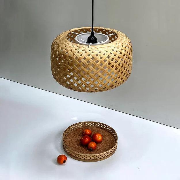 Buy Hanging Lights - Decorative Bamboo Hanging Light | Pendant Lamp For Living Room & Home by Mianzi on IKIRU online store
