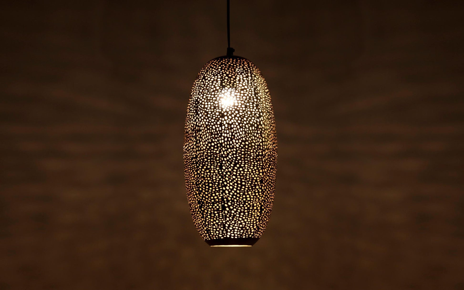 Buy Hanging Lights - Decorative Cylindrical Hanging Lamp | Gold Finish Celing Light For Home Decor & Outdoor by Orange Tree on IKIRU online store