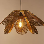 Buy Hanging Lights - Decorative Golden Flower Hanging Lamp | Ceiling Lights For Living Room by Orange Tree on IKIRU online store