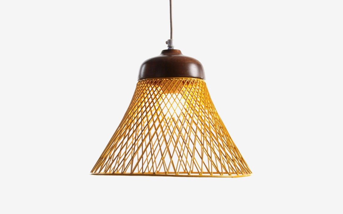 Buy Hanging Lights - Decorative Modern Wood & Iron Hanging Lamp Light For Living Room Dining & Bedroom by Orange Tree on IKIRU online store