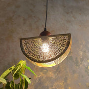Buy Hanging Lights - Gandhara Unique Metallic Ceiling Hanging Light | Gold Decorative Hanging Lamp by Courtyard on IKIRU online store
