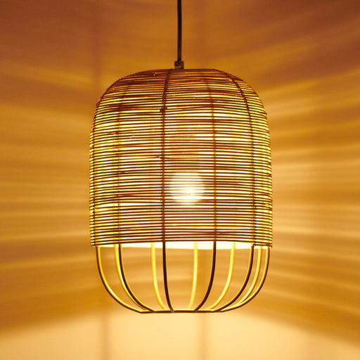 Buy Hanging Lights - Henka Natural Hanging Lamp Tall by Orange Tree on IKIRU online store