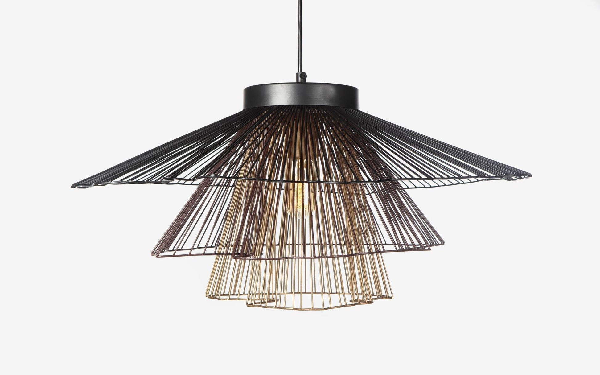 Buy Hanging Lights - Klimt Classic Big Hanging Lamp | Black Iron Single Ceiling Light For Home Decor by Orange Tree on IKIRU online store