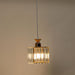 Buy Hanging Lights - Luxurious Square Hanging Lamp | Golden Clear Pendant Light by Home4U on IKIRU online store
