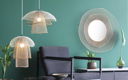 Buy Hanging Lights - Modern Decorative Metallic Hanging Lamp | Ceiling Light For Home Decor by Orange Tree on IKIRU online store