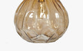 Buy Hanging Lights - Modern Gold Finish On Glass Hanging Lamp | Ceiling Light For Home Decor by Orange Tree on IKIRU online store