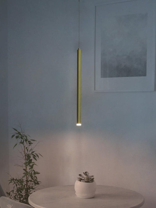 Buy Hanging Lights - Modern Gold Flute Ceiling Hanging Light | Pendant Lamp For Home Decoration by Fos Lighting on IKIRU online store