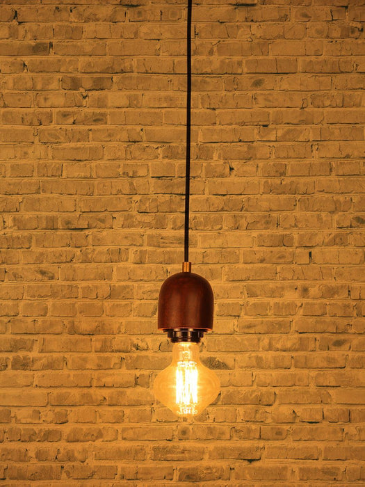 Buy Hanging Lights - Modern Wooden Single Hanging Lamp Light Bulb For Living Space & Home Decoration by Fos Lighting on IKIRU online store