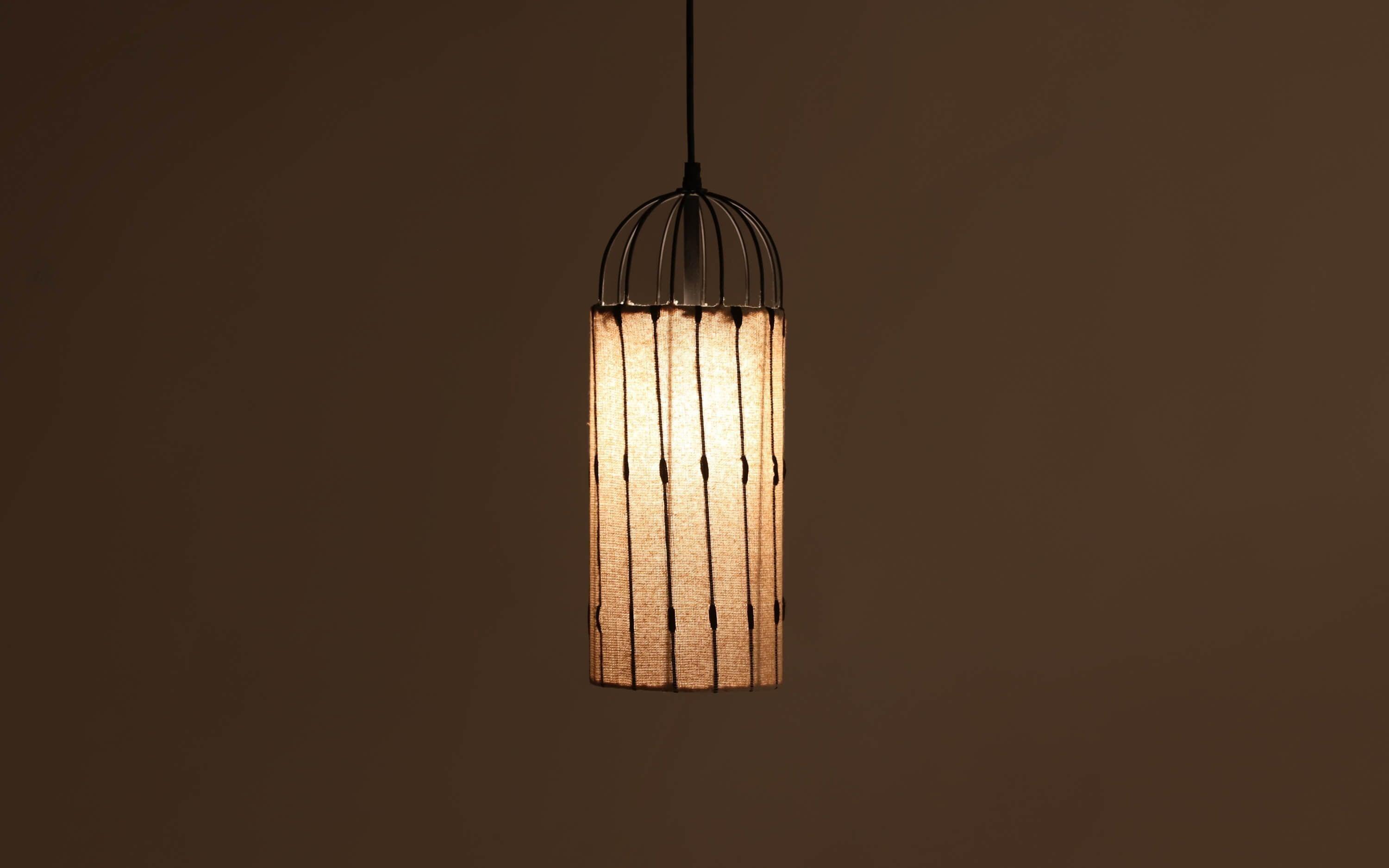 Buy Hanging Lights - Natural Finish Tall Decorative Antz Hanging Lamp Light For Home Decor by Orange Tree on IKIRU online store