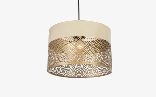 Buy Hanging Lights - Ralph Beautiful Squat Hanging Lamp | Golden Ceiling Light For Living Room & Bedroom by Orange Tree on IKIRU online store