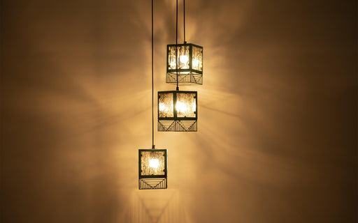 Buy Hanging Lights - Sheesh Hanging Lamp Cluster of 3 by Orange Tree on IKIRU online store