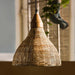 Buy Hanging Lights - Walnut Finish Dome Shape Decorative Cane Hanging Lamp Light For Home Decor by Orange Tree on IKIRU online store