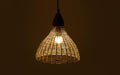 Buy Hanging Lights - Walnut Finish Dome Shape Decorative Cane Hanging Lamp Light For Home Decor by Orange Tree on IKIRU online store