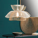 Buy Hanging Lights - White & Golden Decorative Metallic Hanging Lamp Bloom | Ceiling Light For Home Decor by Orange Tree on IKIRU online store