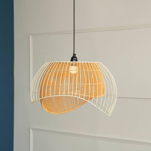 Buy Hanging Lights - White Metal Handmade Aphro Hanging Light Lamp For Home And Living Room by Orange Tree on IKIRU online store