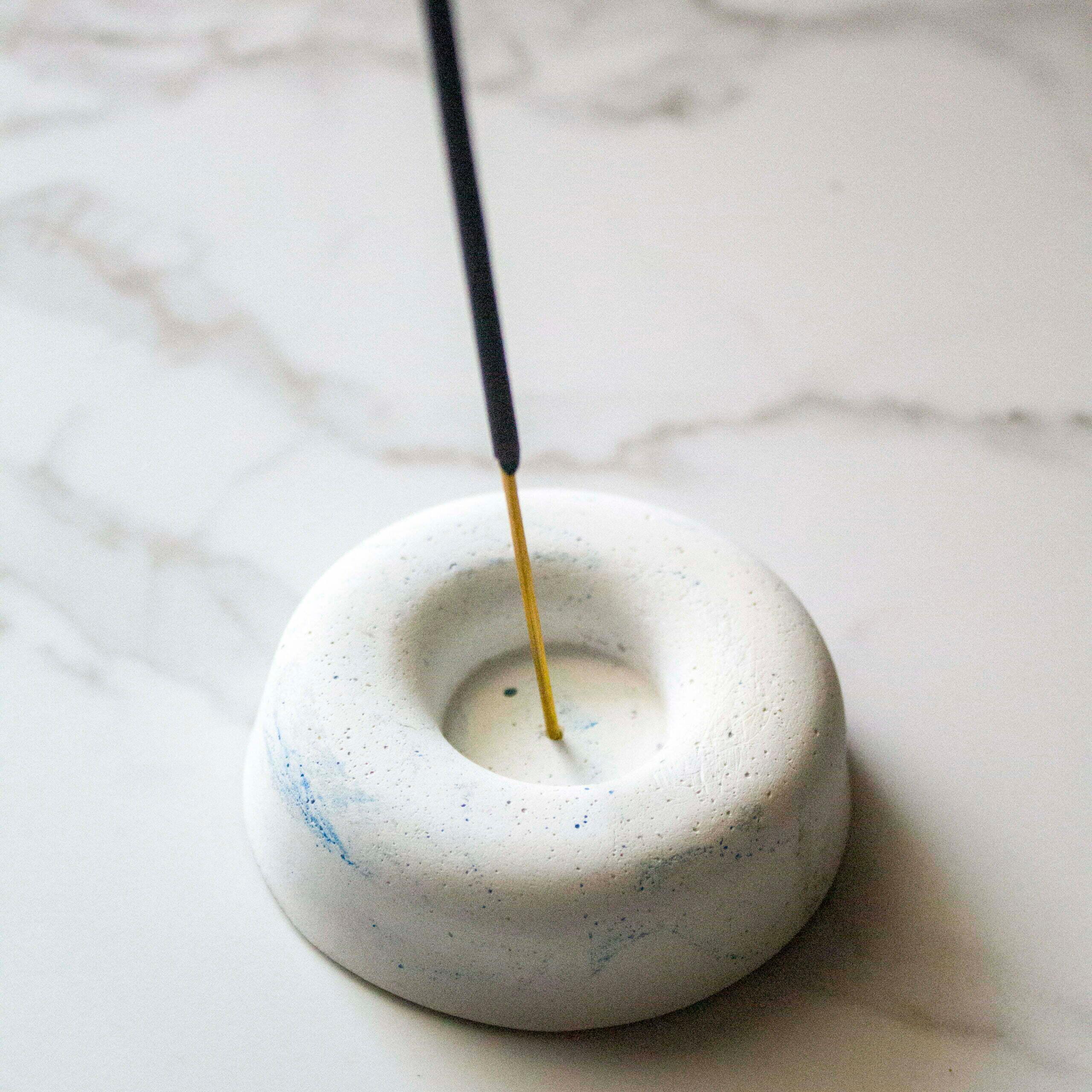 Buy Incense Burner & Holder - Blues and Hues Incense Stick Holder | Agarbatti Stand by Byora Homes on IKIRU online store