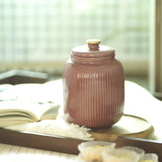 Buy Jars - Cheapora Ceramic Biscuit Jar With Lid | Tea & Sugar Pink Storage Container For Home & office by Courtyard on IKIRU online store