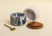 Buy Jars - Marble Wood and Brass Stacked Spread Jars & Container For Kitchen & Dining by Muun Home on IKIRU online store