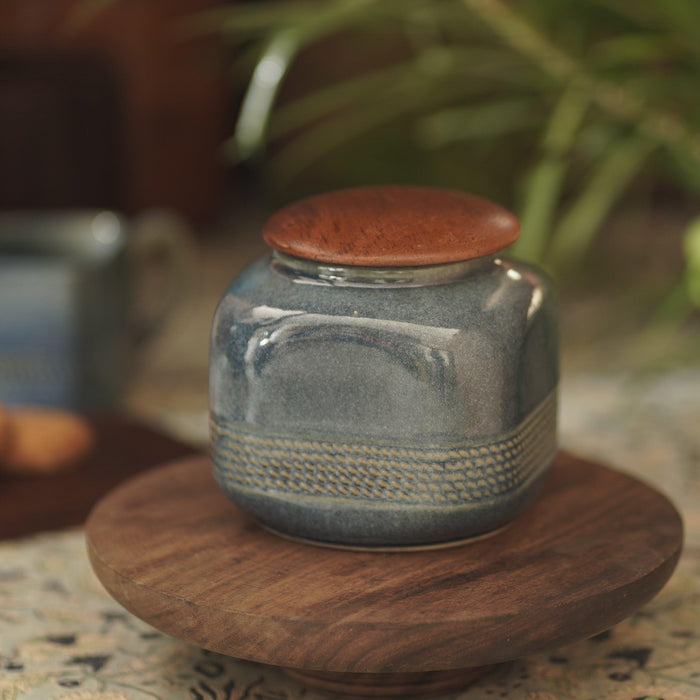 Buy Jars - Nilgiri Martaban | Ceramic Jar Container For Cookies Biscuits & Achar | Kitchen & Dining Essentials by Courtyard on IKIRU online store