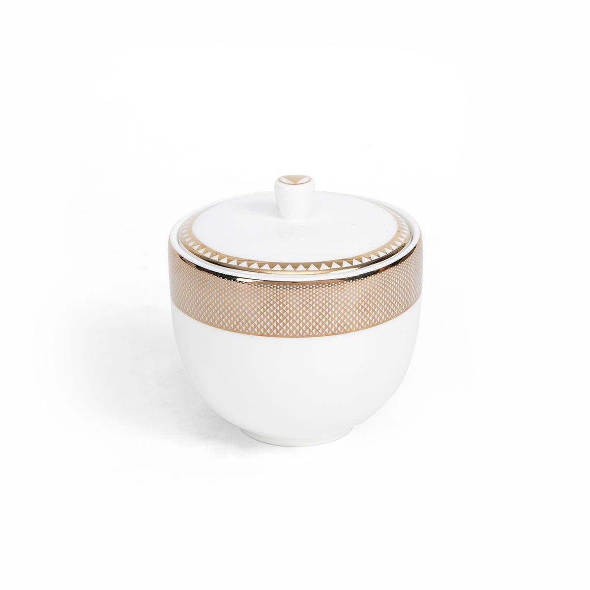 Buy Jars - Platina Gold & White Stylish Sugar Pot | Jar For Kitchen by Home4U on IKIRU online store