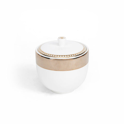 Buy Jars - Platina Gold & White Stylish Sugar Pot | Jar For Kitchen by Home4U on IKIRU online store
